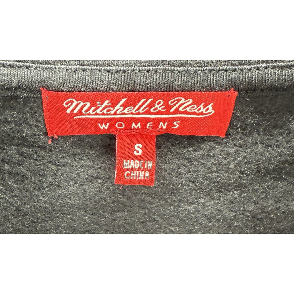 Mitchell & Ness Womens Quarter Zip Sweatshirt Cincinnati Reds Cooperstown Small - Picture 6 of 6